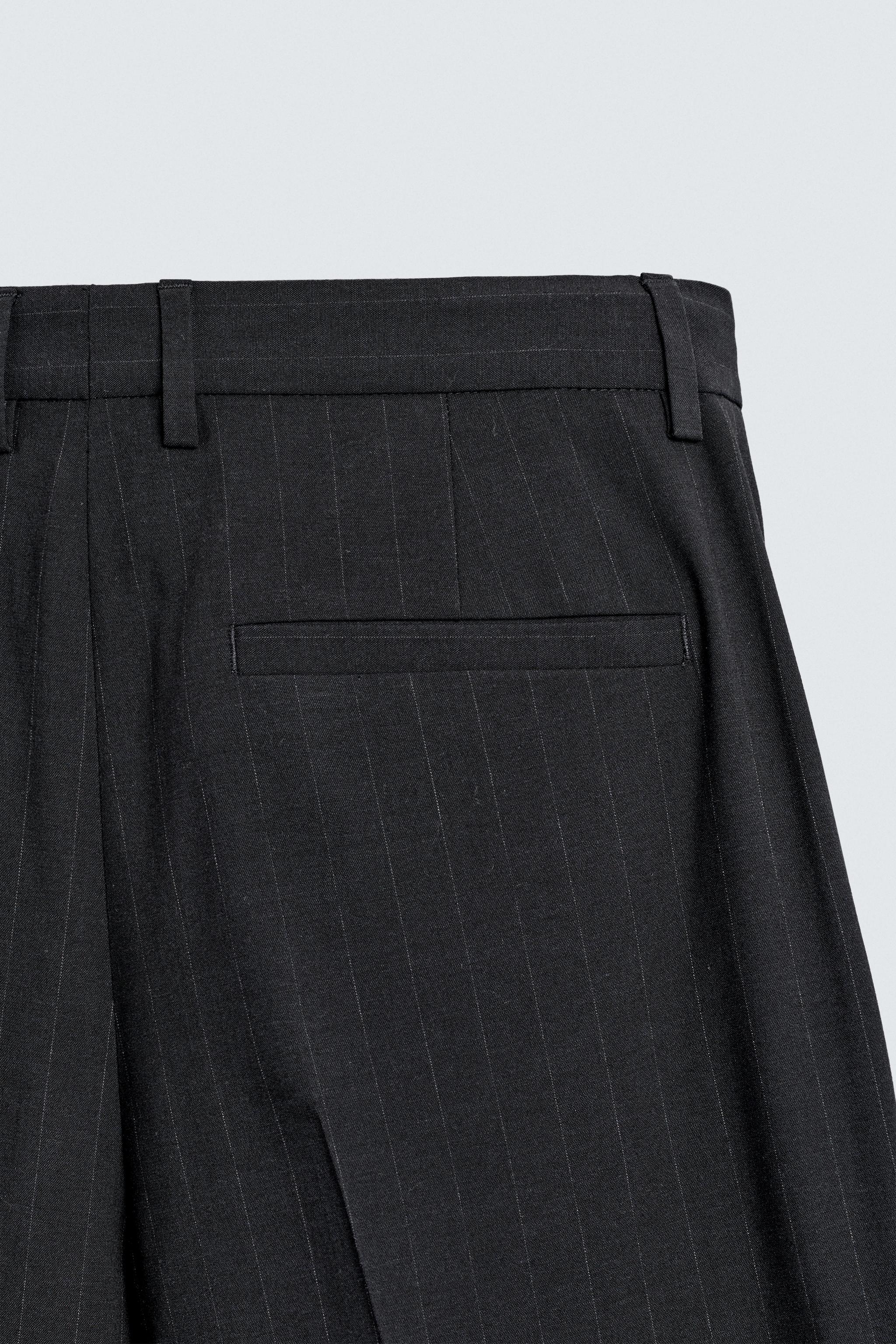 PINSTRIPE SUIT PANTS